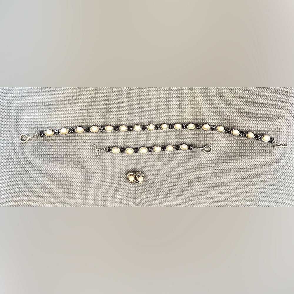 Necklace set with matching bracelet and earrings
